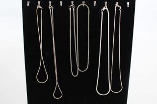 5 X Vintage.  925 Sterling Silver Snake Necklace Chains (49g)