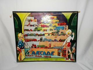 Vintage Arcade Cast Iron Toy Sign Metal Home Decor Wall Hanging Decoration