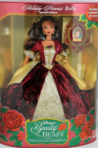 Disney Beauty Holiday Princess Belle Barbie,  Nrfb W/ln Box - 16710
