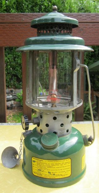 Vintage Us Military Akron Single Burner Gas Lantern 1944