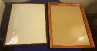 Vintage 11 " X 14 " Wood Picture Frames W Glass