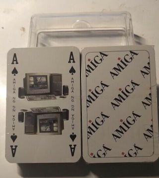 Commodore Amiga Playing Cards - Full Set in plastic box.  Seal - wrapped and 2