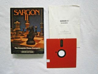 Sargon Chess Ii For Commodore 64 Floppy Disk Boxed W Instructions