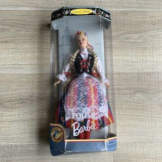 Vintage Polish Barbie 1997 Mattel Dolls Of The World 18560 Polska Polka Box