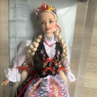 Vintage Polish Barbie 1997 Mattel Dolls of the World 18560 Polska Polka Box 3