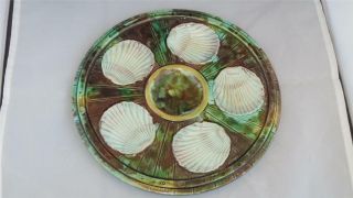 Vintage/antique Majolica Oyster Plate