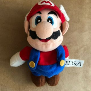 Mario Wing Cap Plush Toy Bd&a Nintendo 64 Vintage Video Game Stuffed Bros