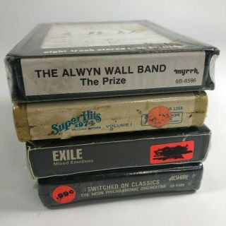 1970s - 8 Track Tapes - Exile - Alwyn Band - Classics - 1975 Hits