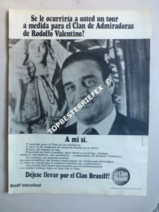Braniff Airlines 1 Print Ad Advertsing Vintage Argentine 24