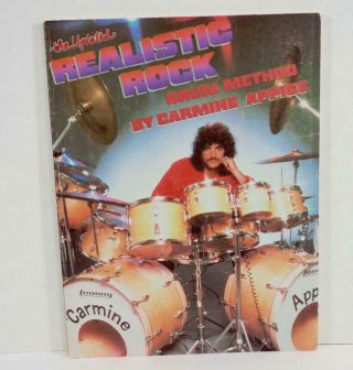 Vintage Realistic Rock Drum Method With 2 - Sided Record Sheet By Carmine Appice