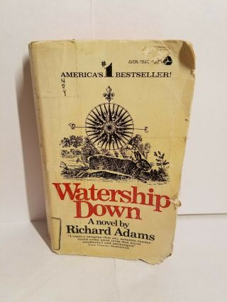 Watership Down By Richard Adams Avon Paperback 1st Ed/ 1st Print 1975