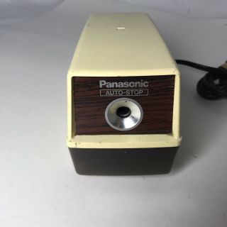 Vintage Panasonic Kp - 100 Electric Pencil Sharpener With Auto Stop. ,