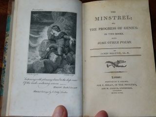 1797 The Minstrel Or The Progress Of Genius In 2 Books By Beattie 4 Plates