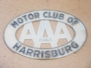 Vintage Aaa Motor Club Of Harrisburg Emblem