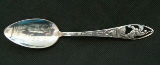 Vintage Sterling Silver Meeker Colorado Souvenir Spoon W/ Bucking Bronco