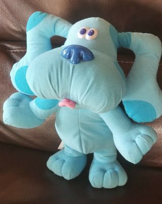 Vintage 39956 Blue’s Clues Sing Along Blue 11” Talking Blue Puppy Tyco 1997