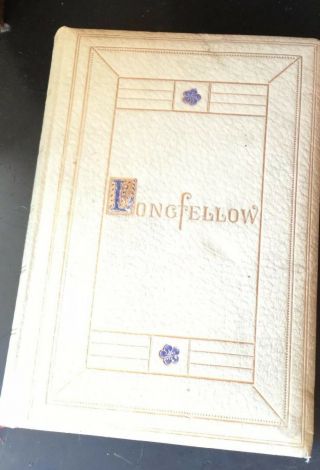 Prize Book Dated 1907 The Poetical Of Longfellow Art Nouveau Binding