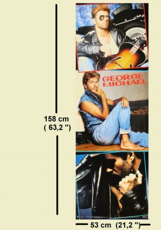George Michael - Official 1988 Huge Vintage Door Poster - 53 X 158cm (21 X 63 ")