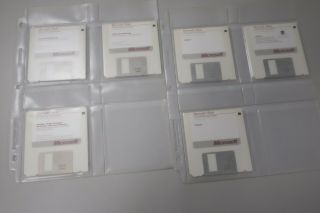 Microsoft Word 5.  1 Floppy Disks,  Set Of 6,  For Macintosh,  Circa 1988