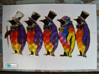 Vintage Tie Dyes Peace Penquins Top Hats Vending Machine Prism Sticker