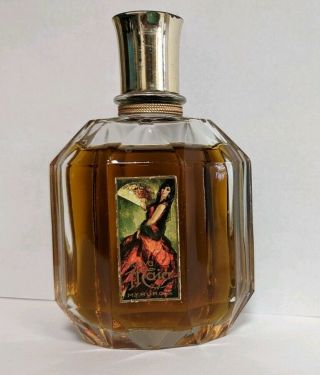 Vintage Nueva Maja Myrurgia Perfume Spain Almost Full Bottle 3.  5” H