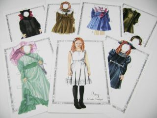 Vtg Paper Dolls " Tacy " Book Character 1940s By Sandra Vanderpool Rare Set