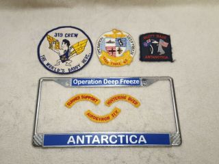 Vintage Navy Patches Antarctic Operation Deep Freeze Task Force 43.  See Pictures