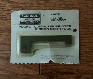 Radio Shack Trs - 80 Pocket Computer Printer Ribbon Cartridge
