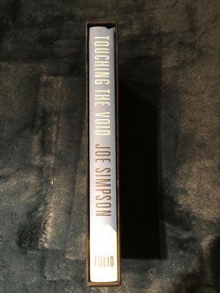 Folio Society Touching The Void By Joe Simpson.  Book With Slipcase