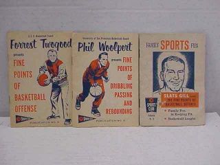 3 Union 76 Sports Club Booklets 6,  8,  36 Fine Points Of Basketball
