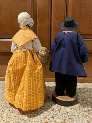 Vintage Santon Peasant Man and Woman,  Handmade in France,  Dolls / Figurines 2
