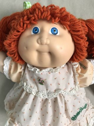 Cabbage Patch Kids Dolls Vintage 1980s Ginger Red Braids Blue Eyes Dimples