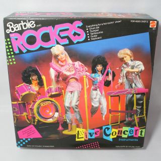 1986 Barbie And The Rockers Live Concert Instruments 3611
