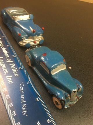 Vintage Rubber Cars.  Set Of 2.  Arcor Safe Play Toys And Barr Rubber Co