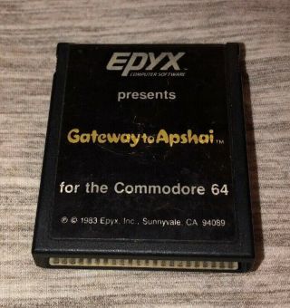 Gateway To Apshai (1983) Cartridge For Commodore 64 Computer Not