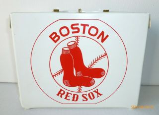 1960 ' s Vintage BOSTON RED SOX vinyl LUNCH BOX and THERMOS - - Ardee Industries 2