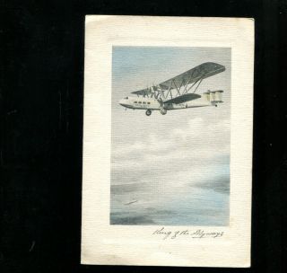 Imperial Airways Airliner Christmas Card Handley Page
