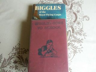 Biggles 2 Books Goes To School/ Royal Flying Corps (captain W.  E.  Johns