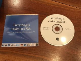 Apple “everything Is Easier On A Mac” In - Store Demo Cd (january 2002)