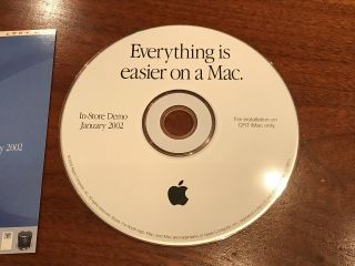 Apple “Everything Is Easier On A Mac” In - Store Demo CD (January 2002) 2