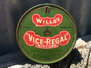 Vice Regal 2oz Vintage Australian Tobacco Tin