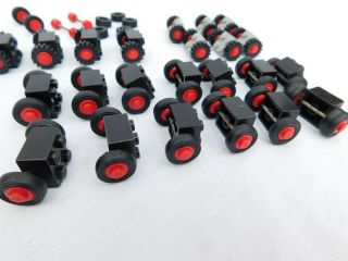 LEGO Vintage Wheels Tires with Axles - Cars Trucks Vehicles Town 2