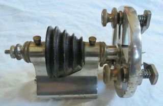 Watchmaker/jeweler Lathe Headstock W/3 - Jaw Clamp Old Vtg Antique