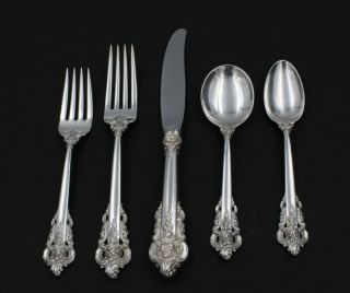 Wallace - Grande Baroque - Sterling Silver 5 Piece Place Size Setting Nr 6768 - 6
