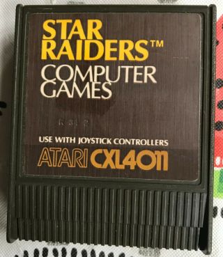 Vintage Atari Game Cartridge For 400 800 1200 Xe Xl Star Raiders