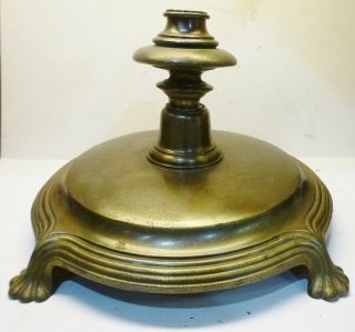 Vintage Artistic Lamp Mfg.  Co.  Solid Brass Floor Lamp Base W/column Break