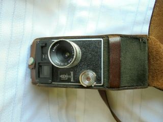 Vintage Mid Century Swiss Made Paillard - Bolex 8mm Movie Camera with Leather Case 2