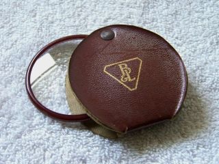 Vintage Bausch & Lomb B&l Folding Pocket Magnifying Spy Glass Magnifier