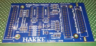 Amiga Floppy Drive Adapter - Pcb V2.  9 Only - For Internal / External Connection
