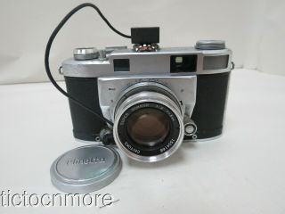 Vintage Minolta A Camera W/ Chiyoko Rokkor Lens 1:2 F=5cm